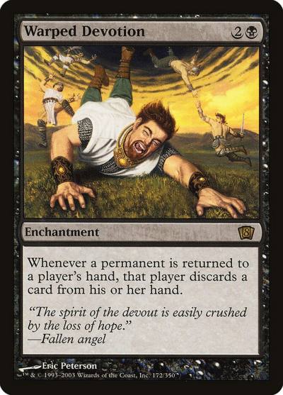 Warped Devotion 8ED-172STAR Eighth Edition Magic card