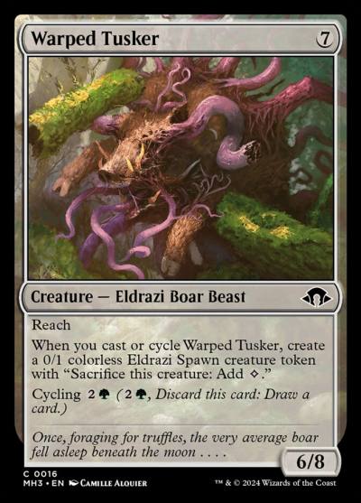 Warped Tusker 16 Modern Horizons 3 Magic card
