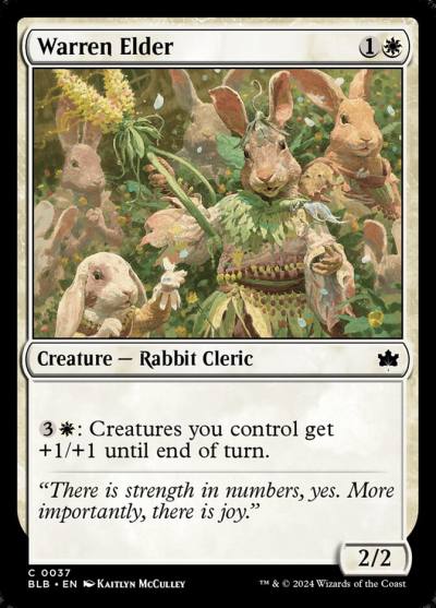 Warren Elder BLB-37 Bloomburrow Magic card