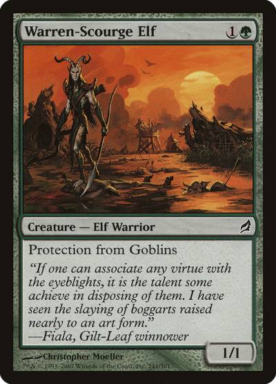 Warren-Scourge Elf 241 Lorwyn Magic card