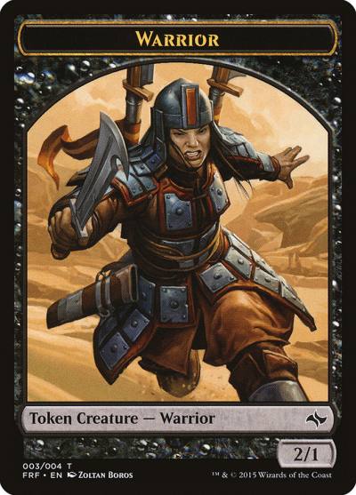 Warrior TFRF-3 Fate Reforged Tokens Magic card