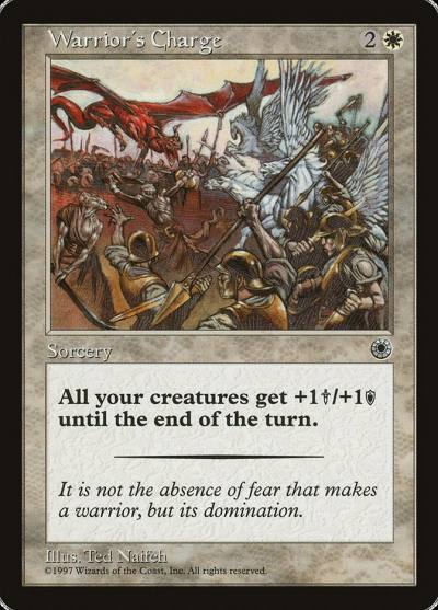 Warrior's Charge POR-38 Portal Magic card
