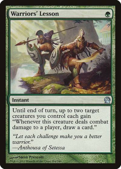 Warriors' Lesson THS-184 Theros Magic card