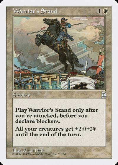 Warrior's Stand PTK-31 Portal Three Kingdoms Magic card