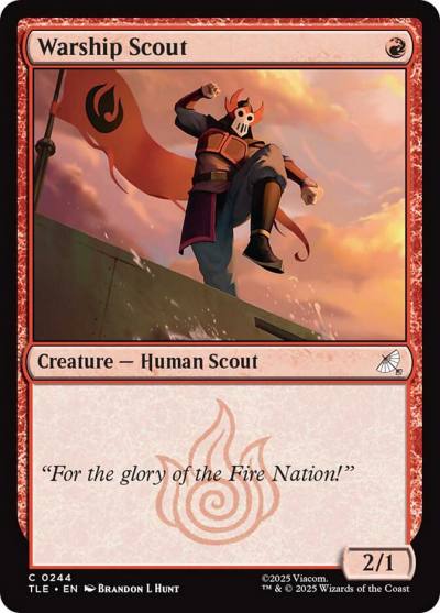Warship Scout TLE-244 Avatar: The Last Airbender Eternal Magic card