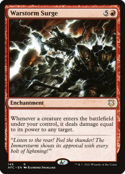 Warstorm Surge AFC-149 Forgotten Realms Commander Magic card