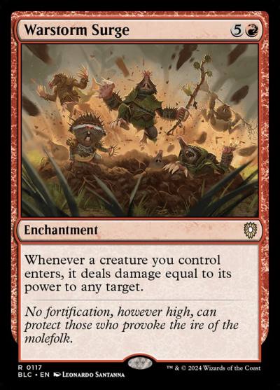 Warstorm Surge BLC-117 Bloomburrow Commander Magic card