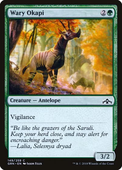 Wary Okapi GRN-149 Guilds of Ravnica Magic card