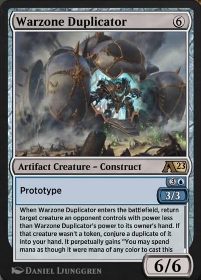 Warzone Duplicator YBRO-30 Alchemy: The Brothers' War Magic card