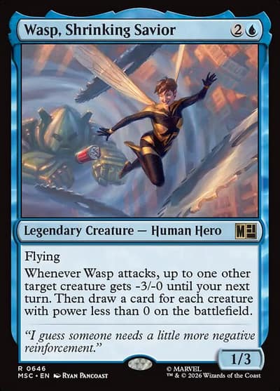 Wasp, Shrinking Savior 646 Marvel Super Heroes Commander Magic card