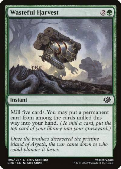 Wasteful Harvest BRO-196 The Brothers' War Magic card