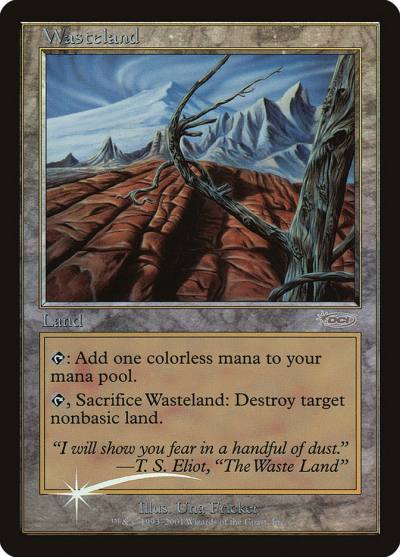 Wasteland MPR-1 Magic Player Rewards 2001 Magic card