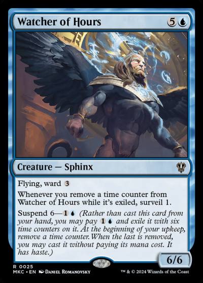 Watcher of Hours MKC-25 Murders at Karlov Manor Commander Magic card