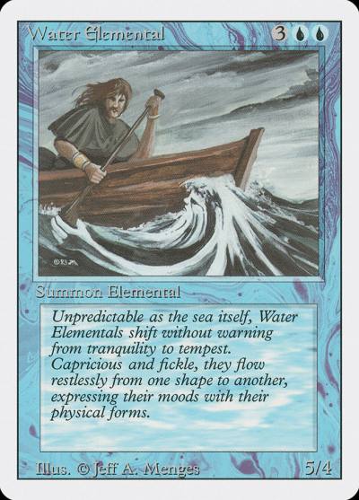 Water Elemental 3ED-92 Revised Edition Magic card