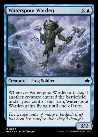 Waterspout Warden BLB-80 Bloomburrow Magic card