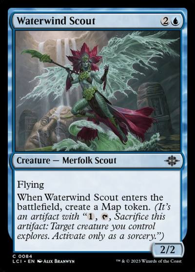 Waterwind Scout LCI-84 The Lost Caverns of Ixalan Magic card