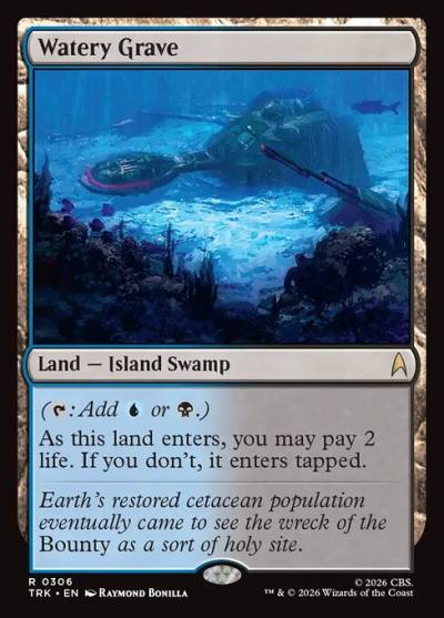 Watery Grave TRK-306 Star Trek Magic card