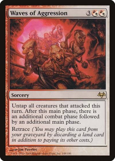 Waves of Aggression EVE-148 Eventide Magic card