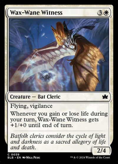 Wax-Wane Witness 39 Bloomburrow Magic card
