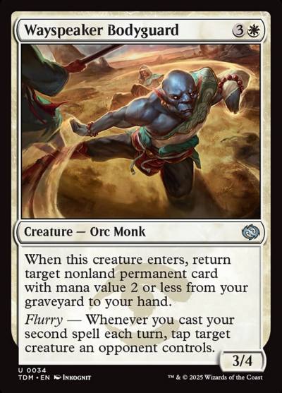 Wayspeaker Bodyguard TDM-34 Tarkir: Dragonstorm Magic card