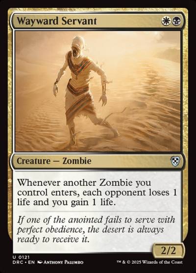 Wayward Servant DRC-121 Aetherdrift Commander Magic card
