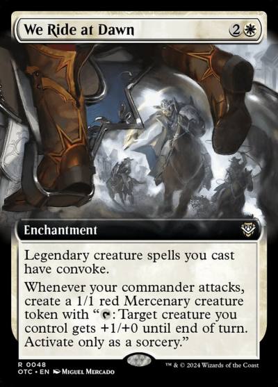 We Ride at Dawn OTC-48 Outlaws of Thunder Junction Commander Magic card
