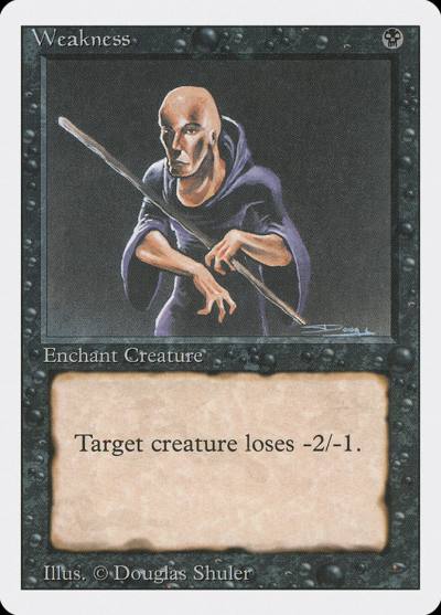 Weakness 3ED-136 Revised Edition Magic card