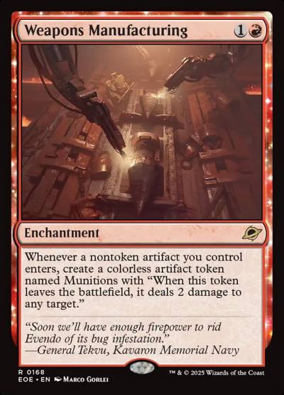 Weapons Manufacturing EOE-168 Edge of Eternities Magic card