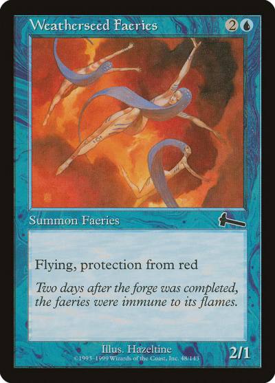 Weatherseed Faeries ULG-48 Urza's Legacy Magic card