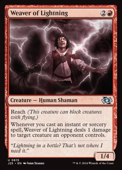 Weaver of Lightning J25-615 Foundations Jumpstart Magic card