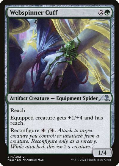 Webspinner Cuff 214 Kamigawa: Neon Dynasty Magic card