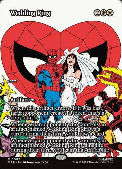 Wedding Ring MAR-7 Marvel Universe Magic card