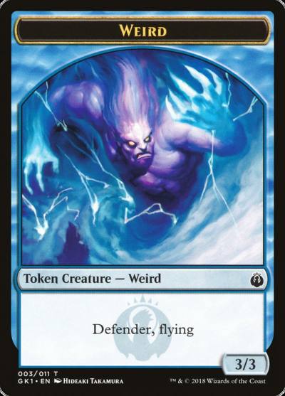 Weird // Goblin TGK1-3 GRN Guild Kit Tokens Magic card