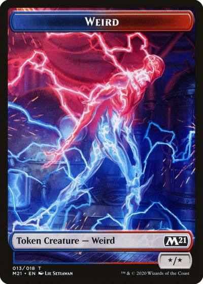 Weird TM21-13 Core Set 2021 Tokens Magic card