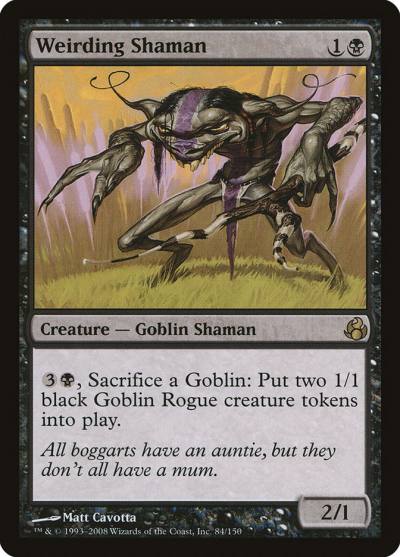 Weirding Shaman 84 Morningtide Magic card