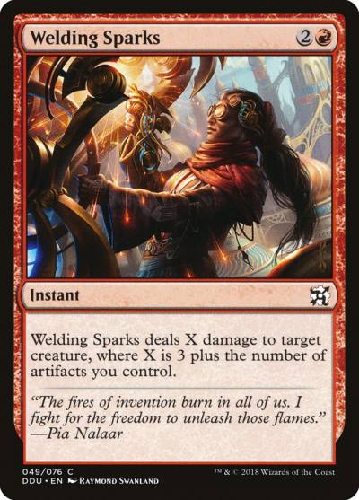 Welding Sparks DDU-49 Duel Decks: Elves vs. Inventors Magic card