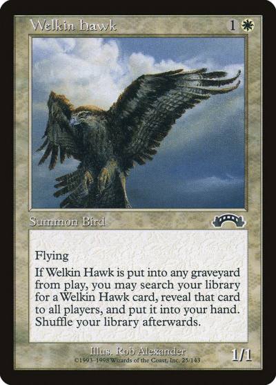 Welkin Hawk 25 Exodus Magic card