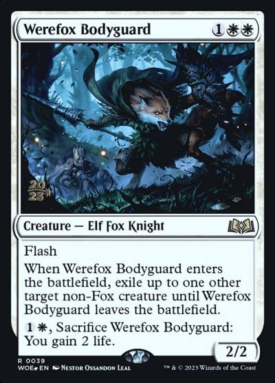 Werefox Bodyguard PWOE-39S Wilds of Eldraine Promos Magic card