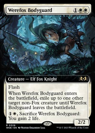 Werefox Bodyguard WOE-329 Wilds of Eldraine Magic card