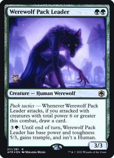 Werewolf Pack Leader PAFR-211S Adventures in the Forgotten Realms Promos Magic card