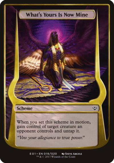 What's Yours Is Now Mine OE01-19STAR Archenemy: Nicol Bolas Schemes Magic card