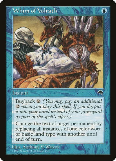 Whim of Volrath TMP-102 Tempest Magic card