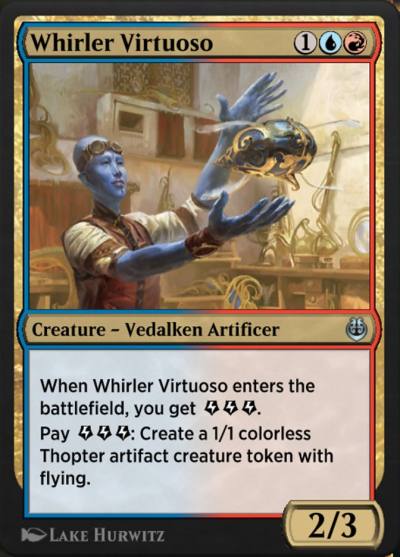 Whirler Virtuoso KLR-215 Kaladesh Remastered Magic card