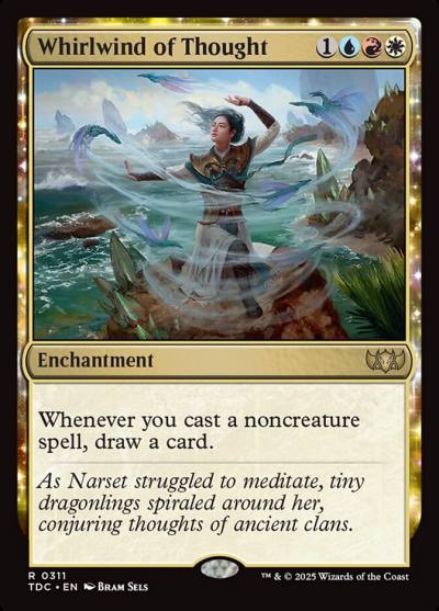 Whirlwind of Thought TDC-311 Tarkir: Dragonstorm Commander Magic card