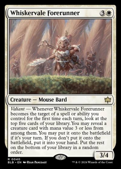 Whiskervale Forerunner BLB-40 Bloomburrow Magic card