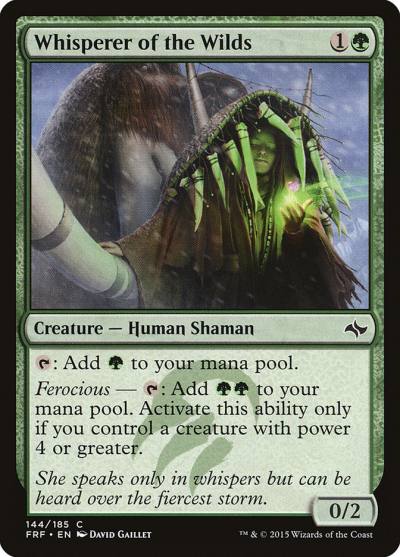 Whisperer of the Wilds FRF-144 Fate Reforged Magic card