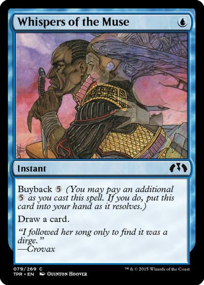 Whispers of the Muse TPR-79 Tempest Remastered Magic card