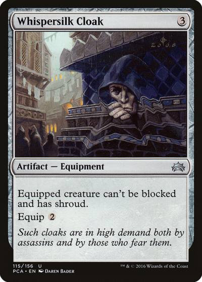 Whispersilk Cloak PCA-115 Planechase Anthology Magic card