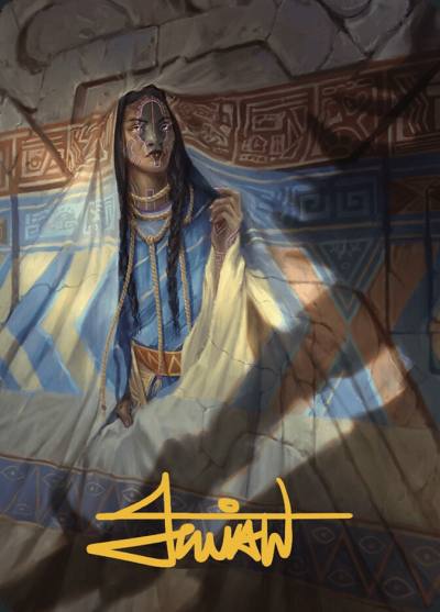 Whispersilk Cloak // Whispersilk Cloak ALCI-80 The Lost Caverns of Ixalan Art Series Magic card