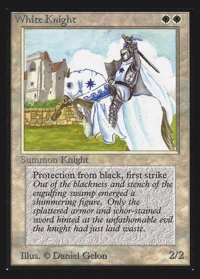 White Knight CEI-44 Intl. Collectors' Edition Magic card